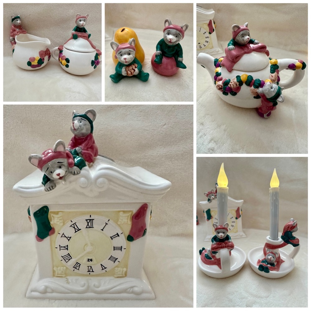 11 pieces- Applause Ceramic “Naughty ‘n Nice”